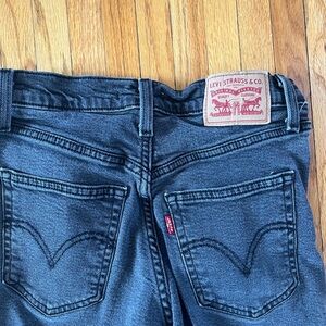 Levi's Black Wash Button-Fly Jeans